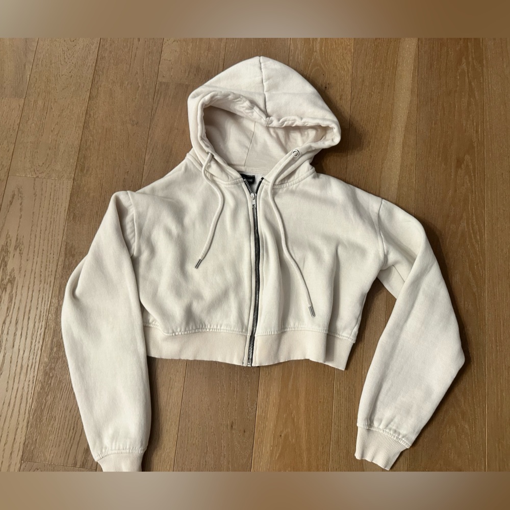 PLT Cropped ZipUp Sweatshirt